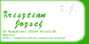 krisztian jozsef business card